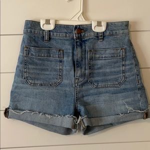 Madewell high-rise denim shorts